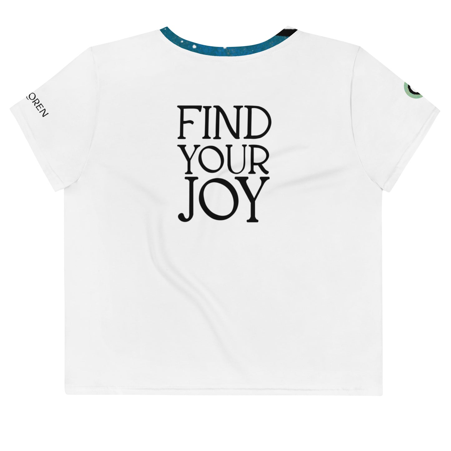 Find Your Joy All-Over Print Crop Tee