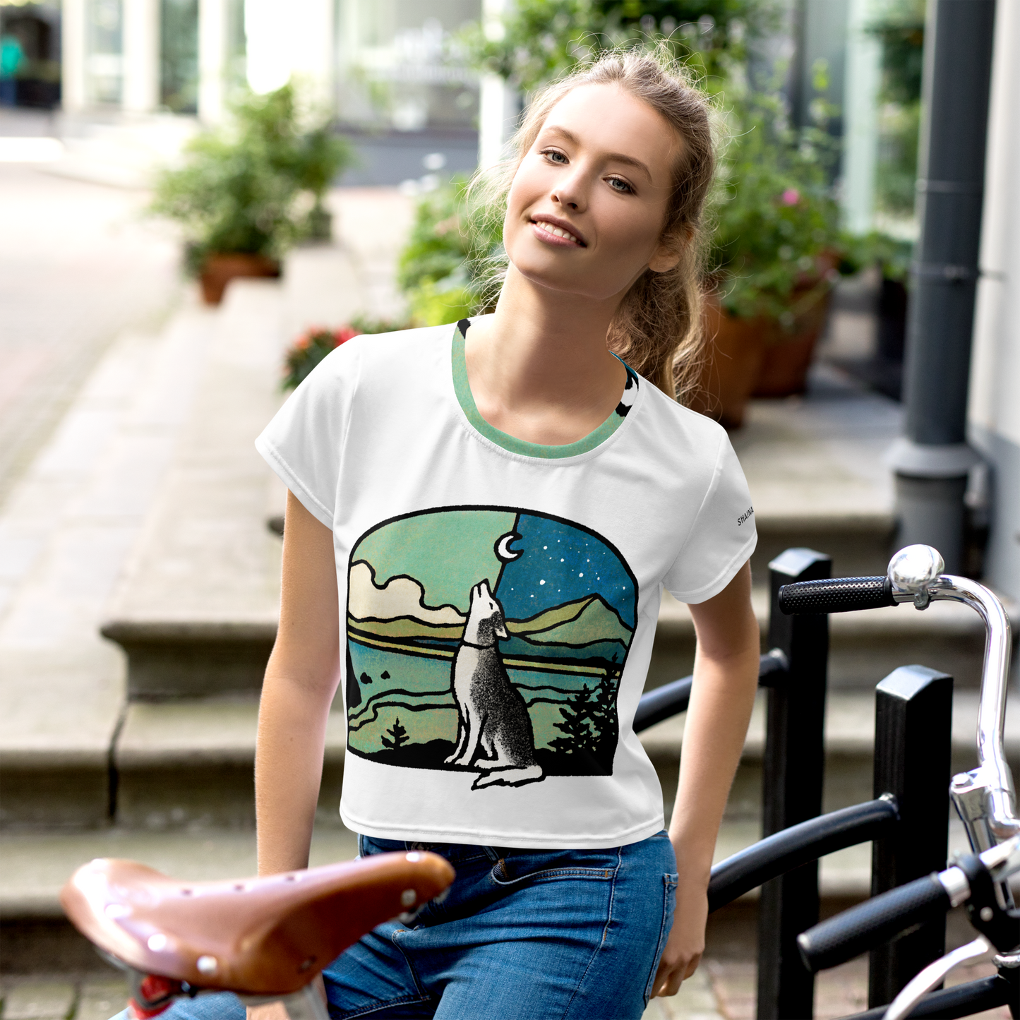 Find Your Joy All-Over Print Crop Tee