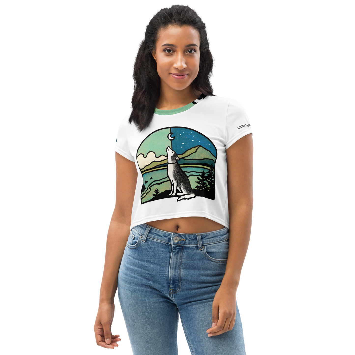Find Your Joy All-Over Print Crop Tee