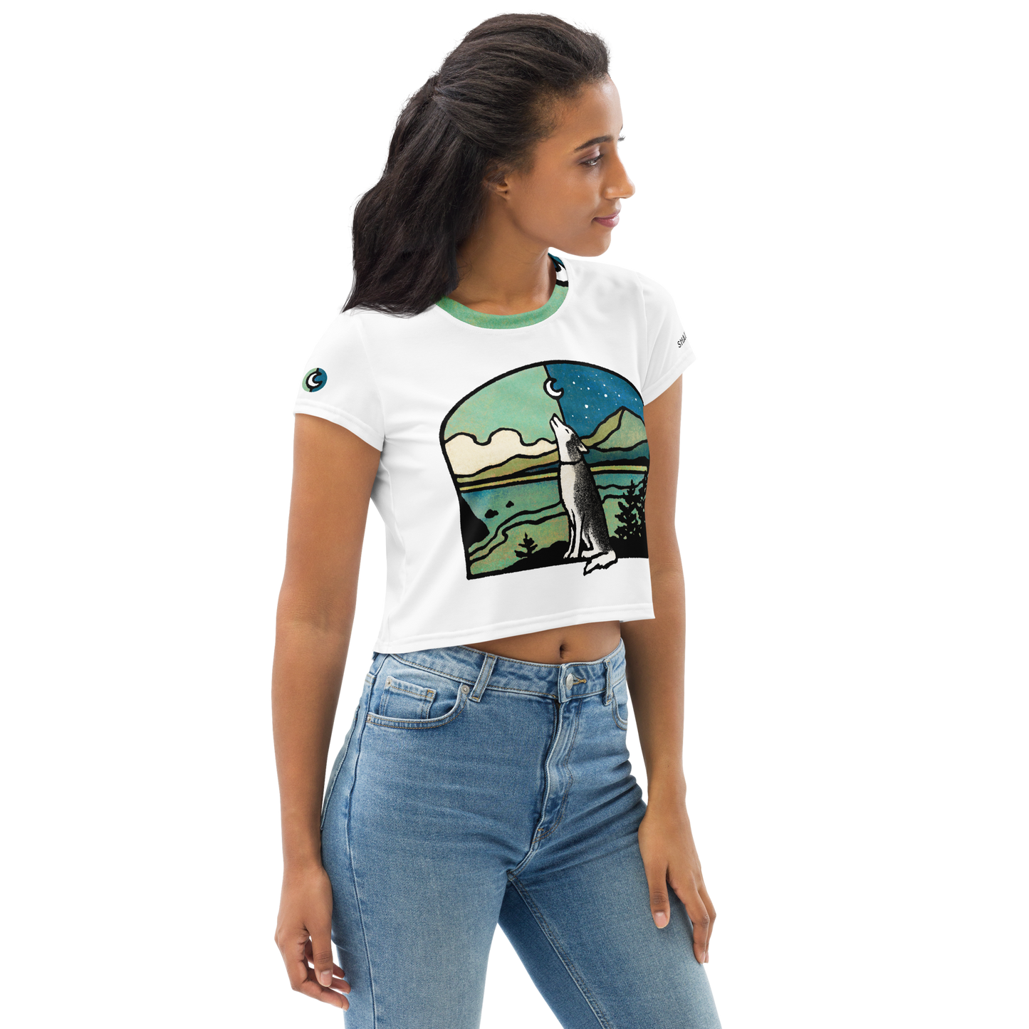 Find Your Joy All-Over Print Crop Tee