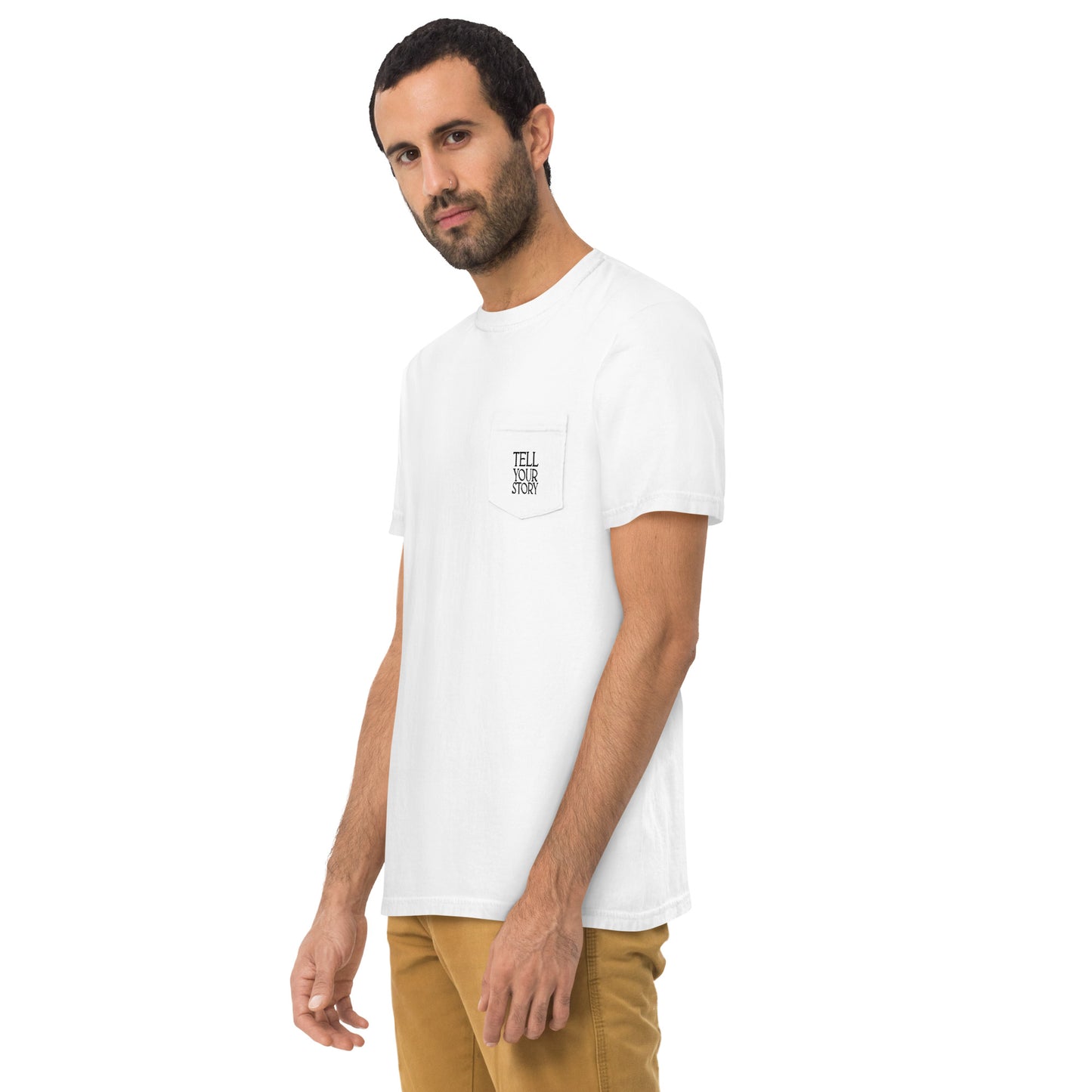 'Tell Your Story' Unisex Pocket T-shirt