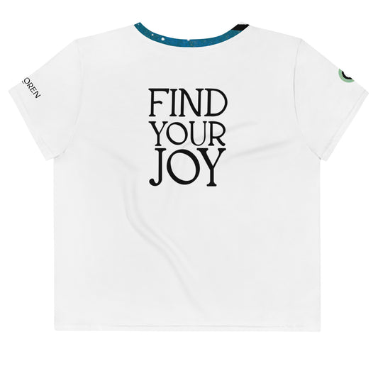 Find Your Joy All-Over Print Crop Tee